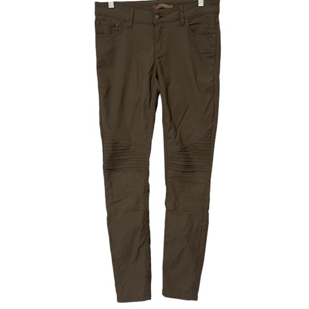 prAna Brenna Green Brown Skinny Nylon Outdoor Hiking Pants Womens 4
